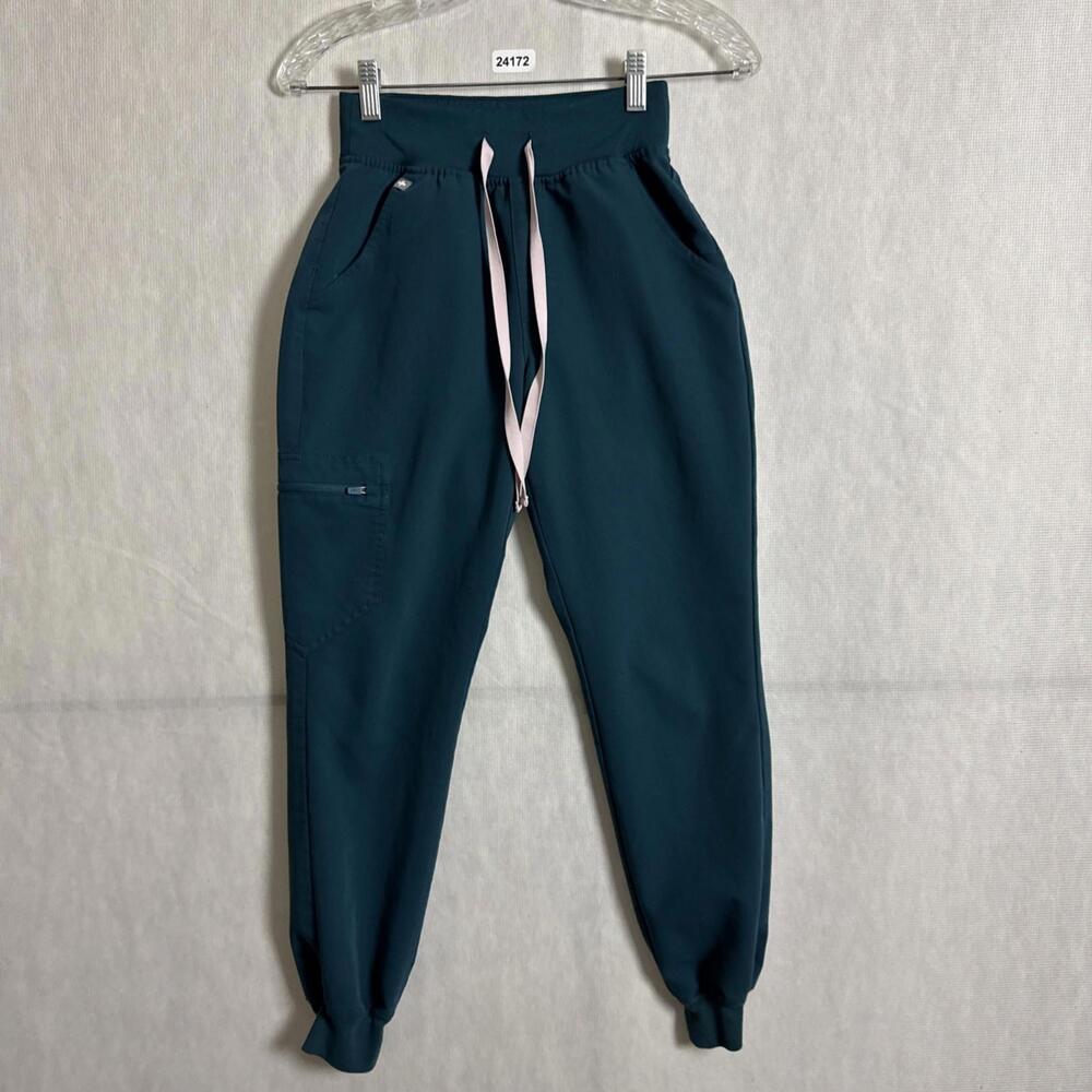 Figs Women’s Size XXS/P High Waisted Zamora Caribbean Blue 5251 Scrub Pants